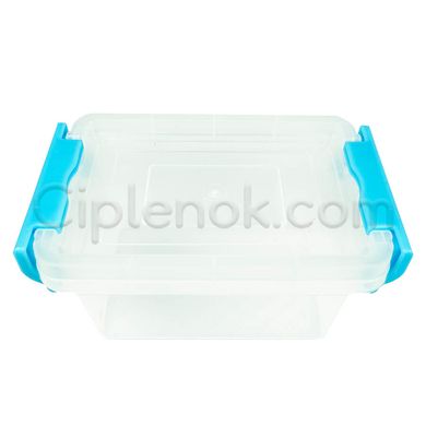 Пластиковый контейнер для продуктов прямоугольный 0,9 л на защелках модель-1