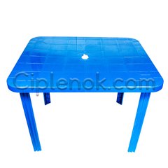 Пластиковый прямоугольный стол (синий)