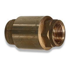 21-04-2545 Зворотний клапан підпружинений 1/2" латунь 25 бар - Check valve spring-loaded 1/2" brass 25bar