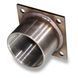 10-87-3272 Всмоктувальна труба 3"fm SST / фланець 120x120 - Suction pipe 3"fm SST / flange 120x120