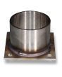 10-87-3272 Всмоктувальна труба 3"fm SST / фланець 120x120 - Suction pipe 3"fm SST / flange 120x120