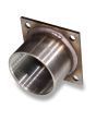 10-87-3272 Всмоктувальна труба 3"fm SST / фланець 120x120 - Suction pipe 3"fm SST / flange 120x120