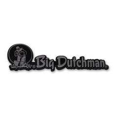 00-00-1213 Шильдик: Big Dutchman 60 мм x 18 мм x 1,0 мм - Nameplate: Big Dutchman 60mm x 18mm x 1,0mm