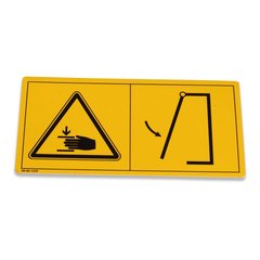 00-00-1225 Піктограма: небезпека травмування руки W024 ISO7010/двері або клапан - Pictograph: Danger injury to hand W024 ISO7010/door or flap