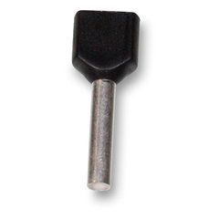 21-04-2739 Двойная кабельная муфта 2 x 1,5 мм&sup2;, черная - Double wire end sleeve 2 x 1.5mm&sup2; black