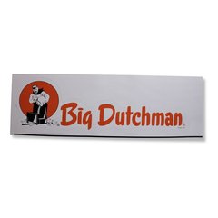 00-00-1331 Наклейка: Большой голландец 400 x 128 мм (для стеклопластика) - Sticker: Big Dutchman 400 x 128mm (for GRP)