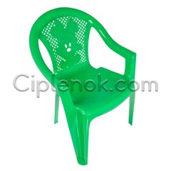 Кресло детское пластиковое "Малютка" зеленое
